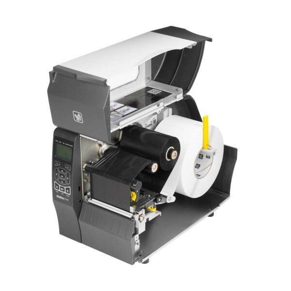 zebra-zt230-open.jpg ZEBRA 4 INCH THERMAL TRANSFER INDUSTRIAL LABEL PRINTER ZT230